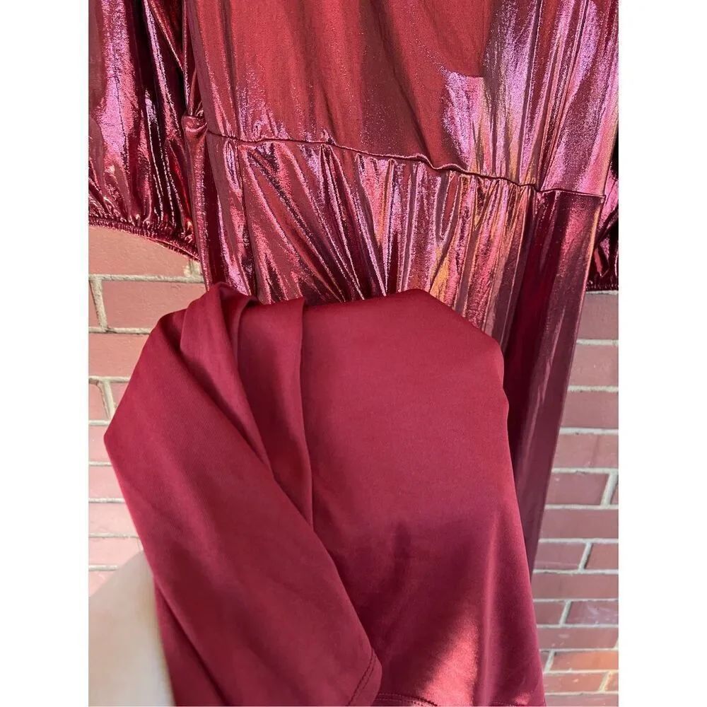 Red Torrid Metallic Maxi Dress NWT XL 18-20 - Picture 6 of 6